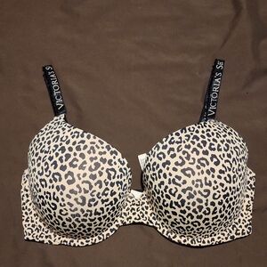 Victoria's Secret Perfect Shape Animal Print Bra 34dd